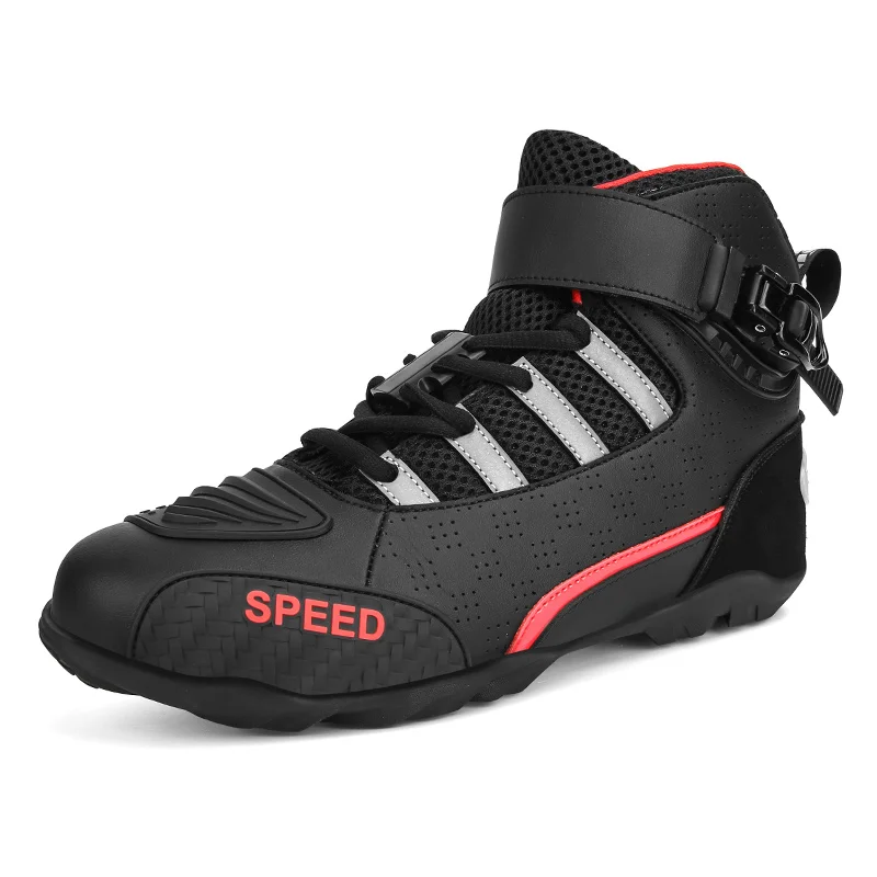 Motorcycle Boots Men's Motorcycle Riding Shoes Anti Fall Motorcycle Shoes Off-road Motorcycle Boots Outdoor Road and Highway - Image 6