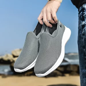 Sneakers Men Summer Casual Shoe Men Mesh Breathable Outdoor Non Slip Sports Shoes Slip on Loafers for Men Pius Size 36-47