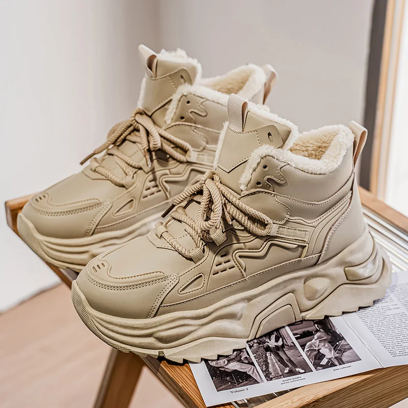 Thick Sole Versatile Clunky Sneaker for Men 2025 New Trend Mesh Lace Up Breathable Casual Sports Shoes Increased Soft Soles - Image 5