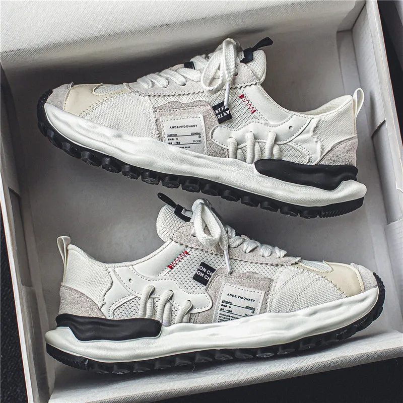 Shoes for Men Tennis Deals Thick Platform Man Casual Sneaker Designer Wide Offers and Promotion Hot Light All Brands Sports - Image 2