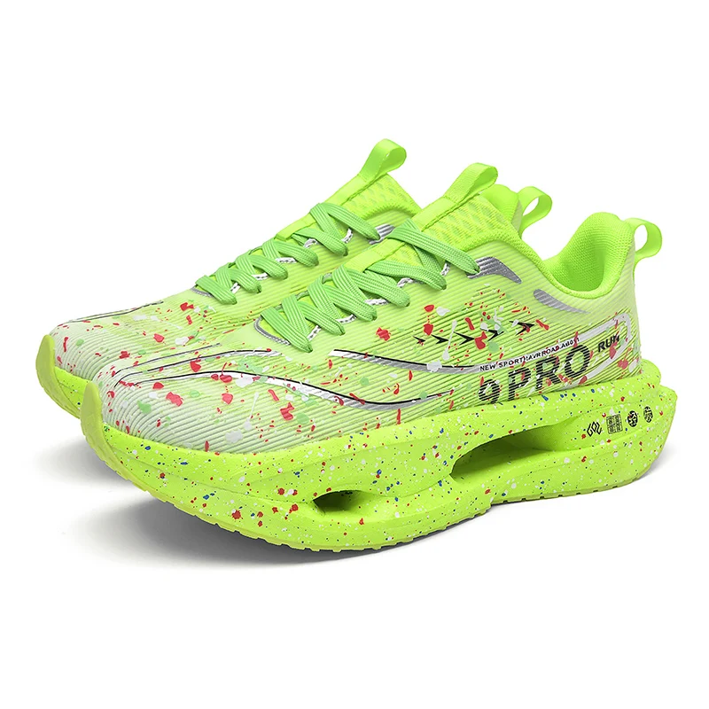 Men‘s Cushioning sneakers Cool Glow in the Dark shoes Lace Up Lightweight Anti slip Running Shoes Women's Autumn Sports shoes - Image 6