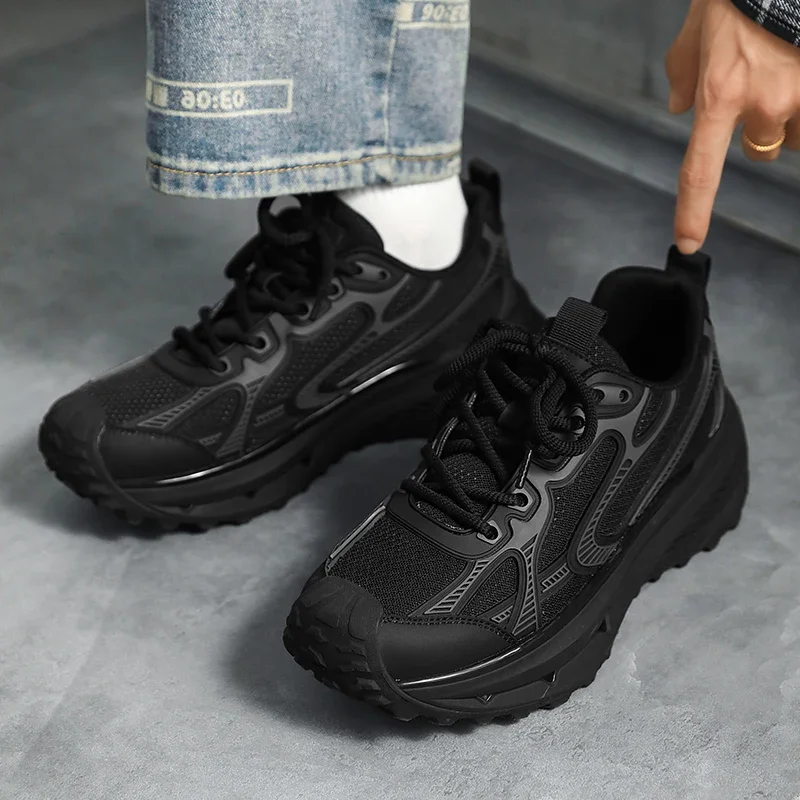 Men's Sports Shoes Casual Shoes Men's Shoes Retro Luxury Shoes Coach Race Breathable Shoes Fashionable Loafers Men's Running - Image 3