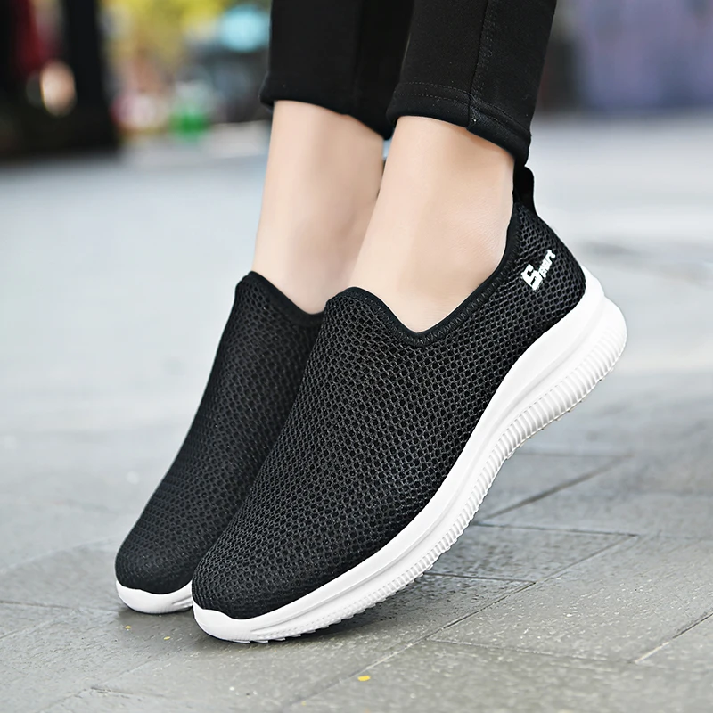 Sneakers Men Summer Casual Shoe Men Mesh Breathable Outdoor Non Slip Sports Shoes Slip on Loafers for Men Pius Size 36-47 - Image 5