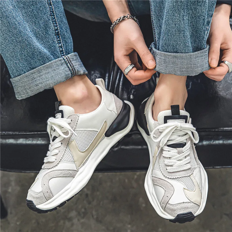 Shoes for Men Tennis Deals Thick Platform Man Casual Sneaker Designer Wide Offers and Promotion Hot Light All Brands Sports - Image 5