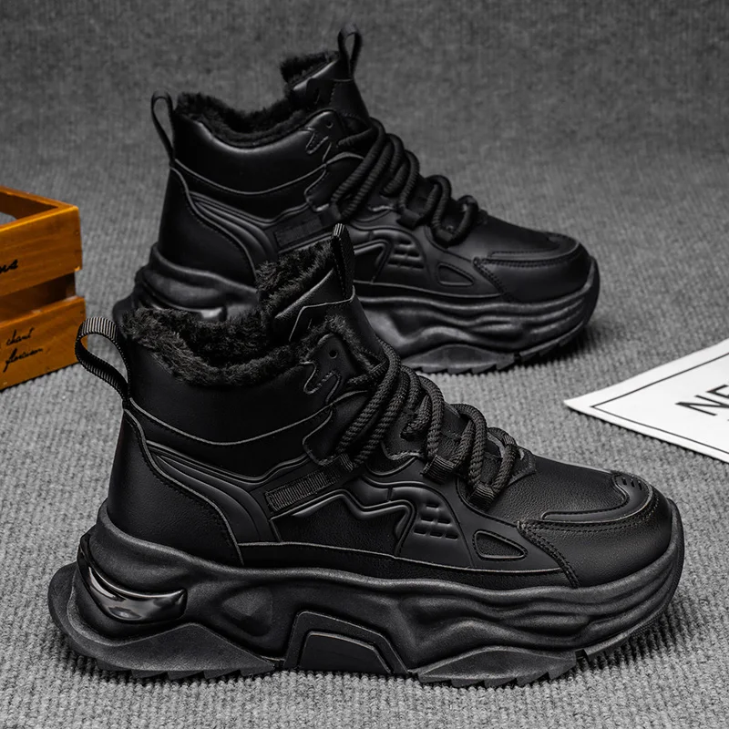 Thick Sole Versatile Clunky Sneaker for Men 2025 New Trend Mesh Lace Up Breathable Casual Sports Shoes Increased Soft Soles - Image 3