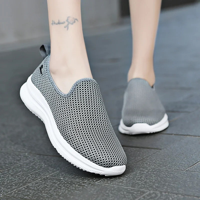 Sneakers Men Summer Casual Shoe Men Mesh Breathable Outdoor Non Slip Sports Shoes Slip on Loafers for Men Pius Size 36-47 - Image 4