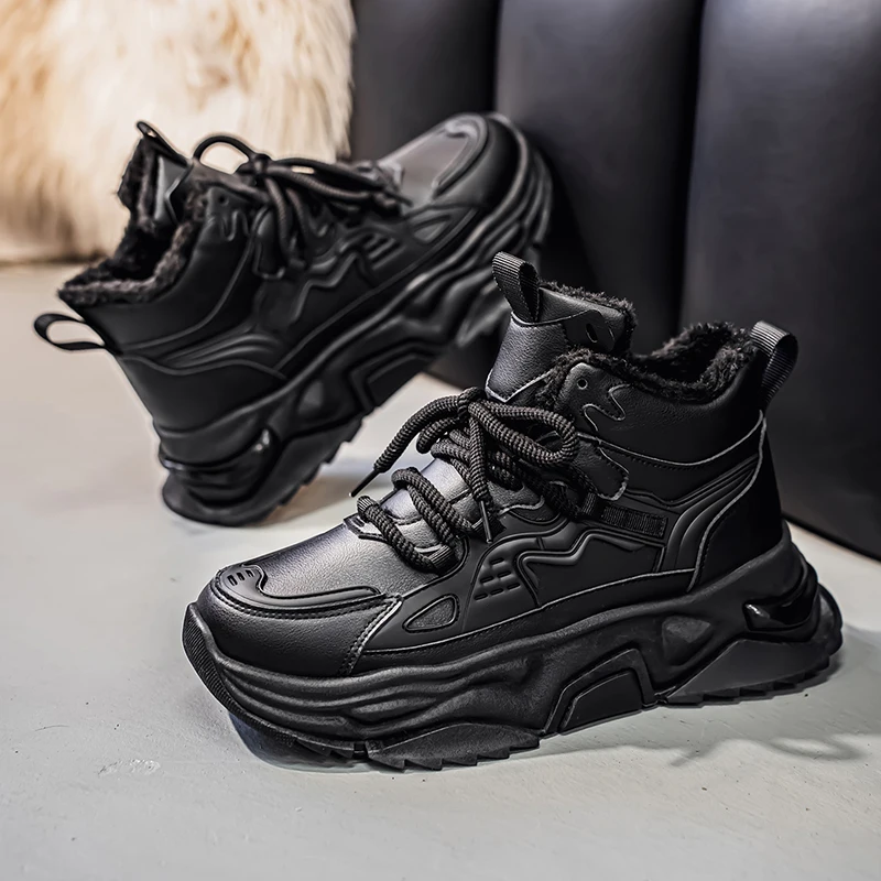 Thick Sole Versatile Clunky Sneaker for Men 2025 New Trend Mesh Lace Up Breathable Casual Sports Shoes Increased Soft Soles - Image 4