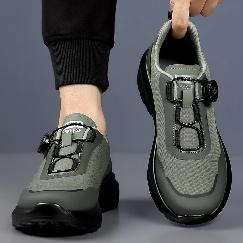 Rotating Buckle Outdoor Casual Sneaker Four Seasons Hiking Mountaineering Shoes Men's Fashion Trendy Shoes Winter Warm Footwear - Image 3