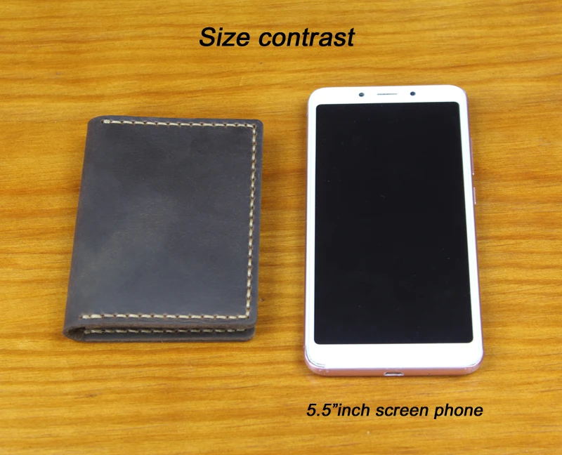 Handmade Crazy horse Genuine Leather driving license case Leather card holder Men Card wallet Women credit card ID Holder - Image 6