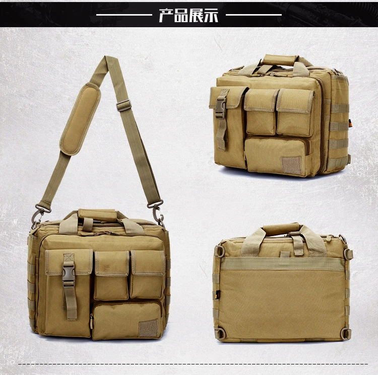 Fashion Nylon Men's Briefcase 15.6"laptop Case Business Bag Office Portfolio Tote Handbag male shoulder bag Attache Document Bag - Image 3