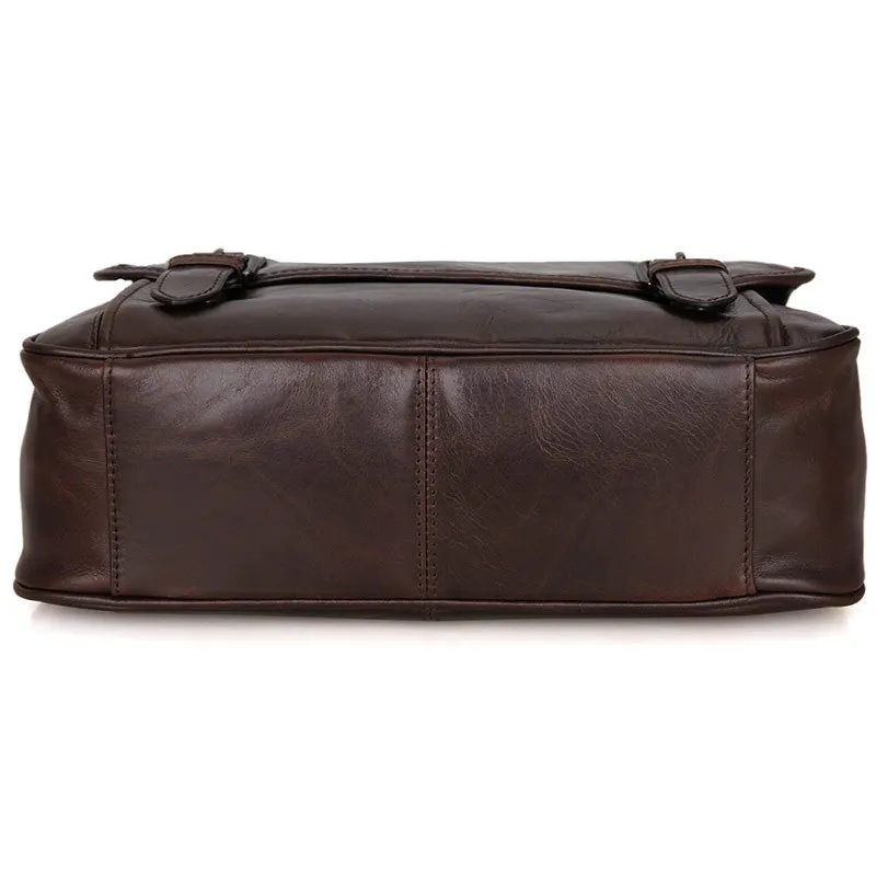 Fashion Oil Waxed Genuine Leather Shoulder Bag Men Messenger Bag Leather Crossbody Bag Sling Leisure Bag Casual New M184 - Image 4