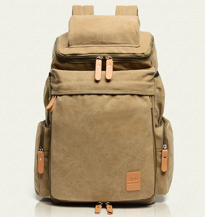 Fashion Canvas Men's Backpack Leisure Bagpack Travel Bag Large Rucksack Canvas Men's Laptop Backpack Vintage Women Daypack Tote