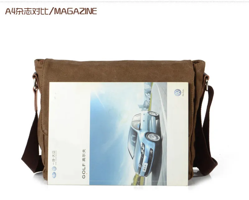 Fashion Vintage Thick Cotton Canvas Shoulder Bag Men Crossbody Bag Canvas Women Messenger Bag Small Casual Sling Bag Leisure - Image 6