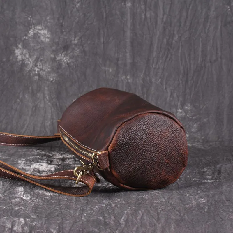 Vintage Casual Genuine Leather Small Shoulder Bag Men Crossbody Bag male Leather Messenger Bag Leisure Men sling Bag - Image 3