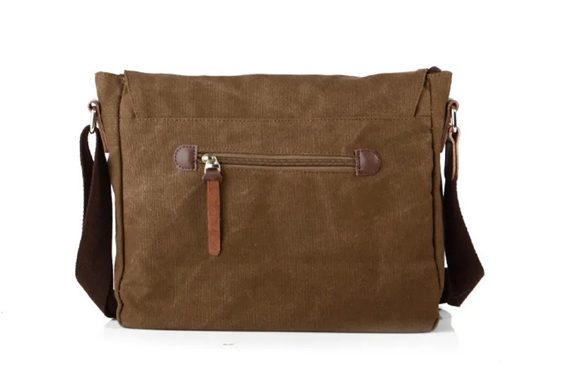 Fashion Vintage Thick Cotton Canvas Shoulder Bag Men Crossbody Bag Canvas Women Messenger Bag Small Casual Sling Bag Leisure - Image 4