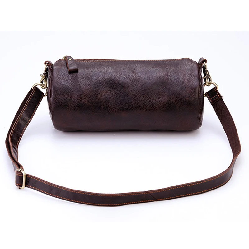 Vintage Casual Genuine Leather Small Shoulder Bag Men Crossbody Bag male Leather Messenger Bag Leisure Men sling Bag